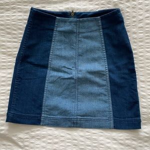 FREE PEOPLE FEMME DENIM MINI SKIRT